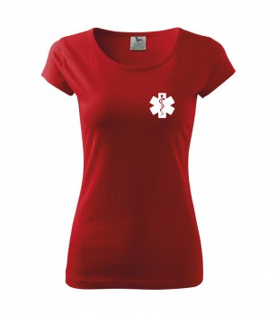 Poháry.com ® Tričko pro zdravotní sestřičku D15 červené - M dámské
