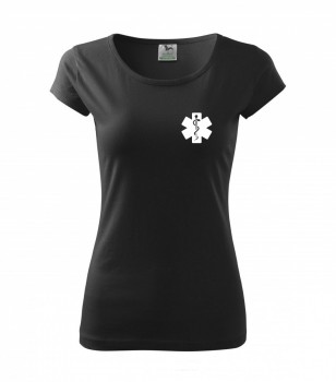 Poháry.com ® Tričko pro zdravotní sestřičku D15 černé - XS dámské