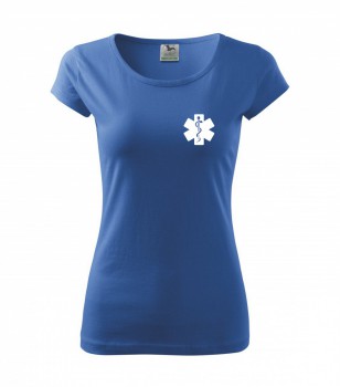 Poháry.com ® Tričko pro zdravotní sestřičku D15 azurové - XS dámské