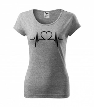 Poháry.com ® Tričko pro zdravotní sestřičku D22 šedé - L dámské