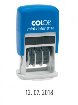 COLOP ® Razítko COLOP Mini-Dater S 120 - bezbarvý polštářek / nenapuštěný barvou /