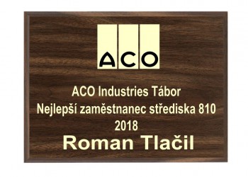 Kokardy.cz ® Dřevěná plaketa 5105G