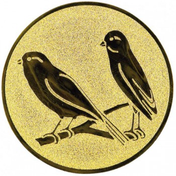 Kokardy.cz ® Emblém ptáci zlato 25 mm