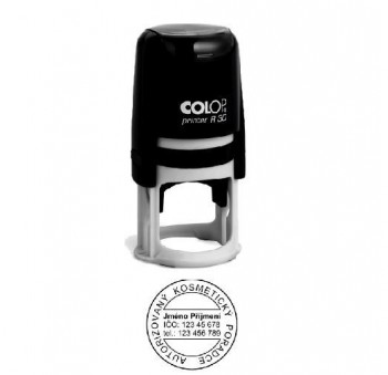 COLOP ® Razítko COLOP Printer R30/černá komplet - bezbarvý polštářek / nenapuštěný barvou /
