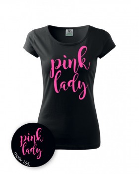 Kokardy.cz ® Tričko pink lady 161 černé - XXL dámské