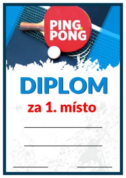 Kokardy.cz ® Diplom stolní tenis D63