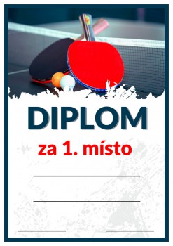 Kokardy.cz ® Diplom stolní tenis D66